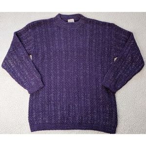Vintage Huntington Ridge Sweater Purple and Silver Medium. EUC VTG